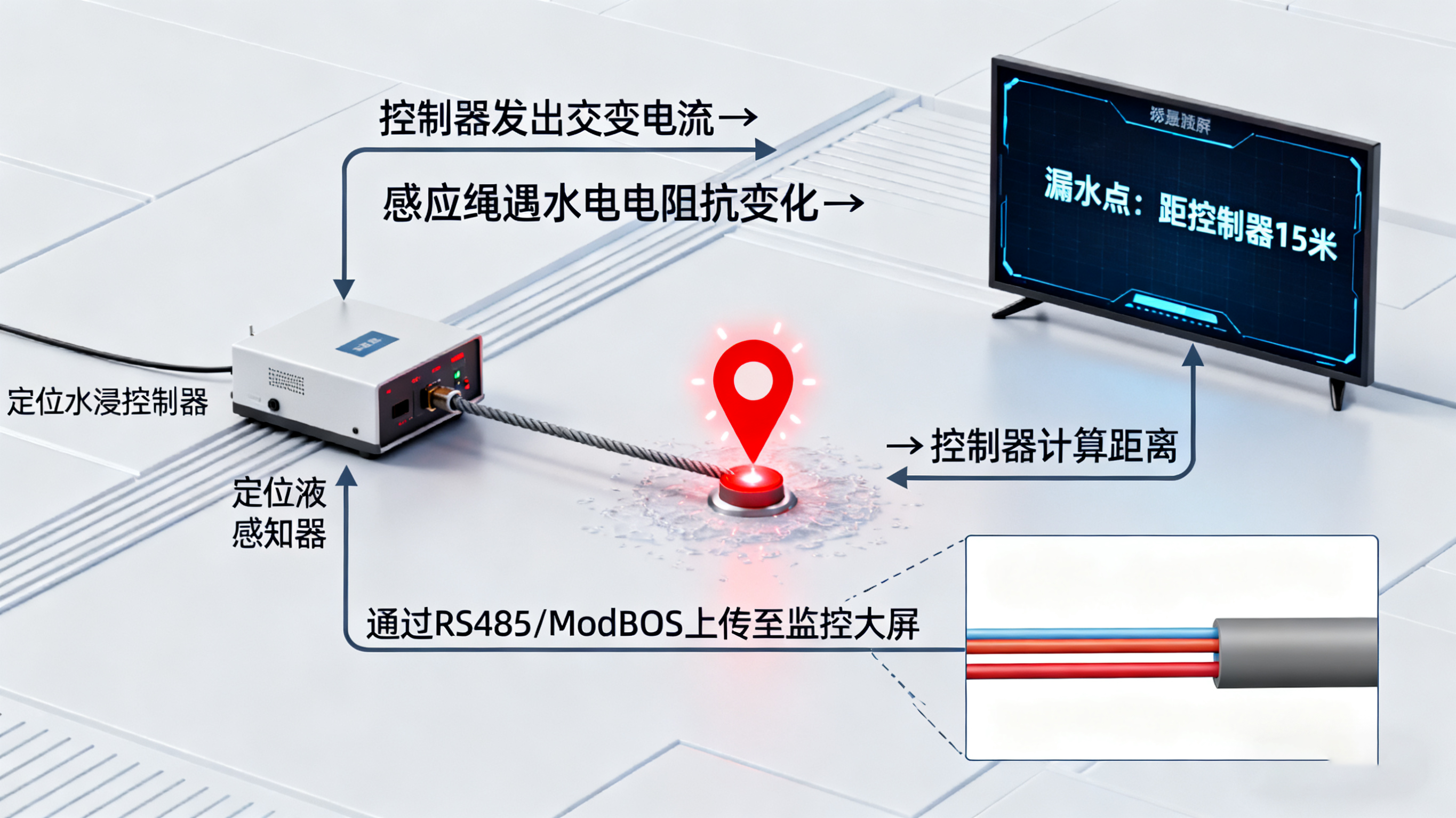 定位水浸式传感器——从被动告警到主动防御的智能防线